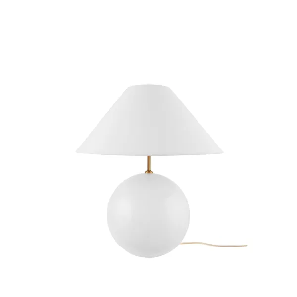 Iris 35 Table Lamp White