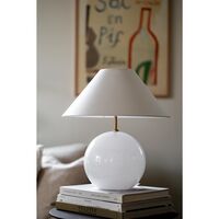 Iris 35 Table Lamp White