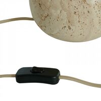 Pella Table Lamp Base Travertine