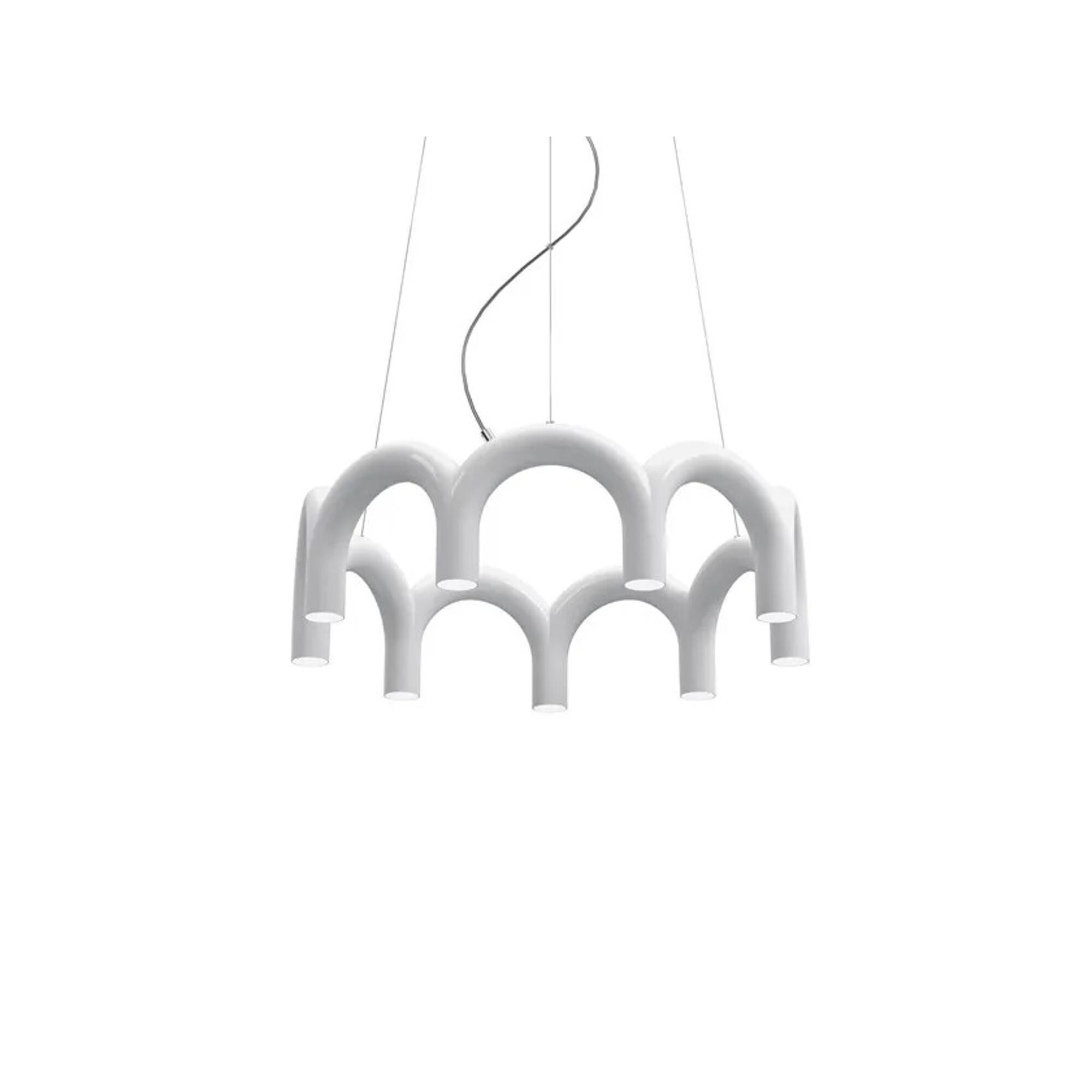 ARCH CIRCLE Taklampa Vit