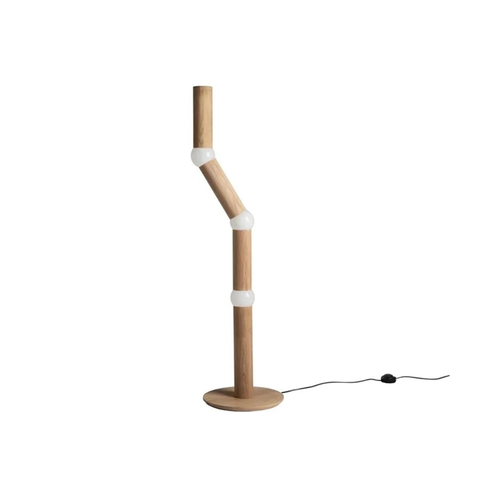 LIGHTBONE Golvlampa Naturlig Ek
