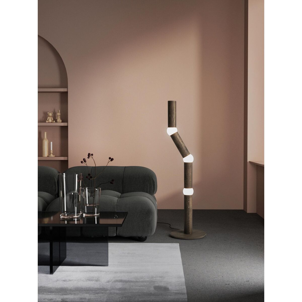 LIGHTBONE Floor Lamp Natural Oak
