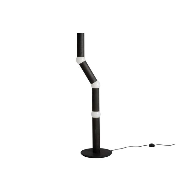 LIGHTBONE Stehlampe Schwarze Eiche
