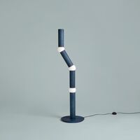 LIGHTBONE Floor Lamp Cobalt Blue Oak
