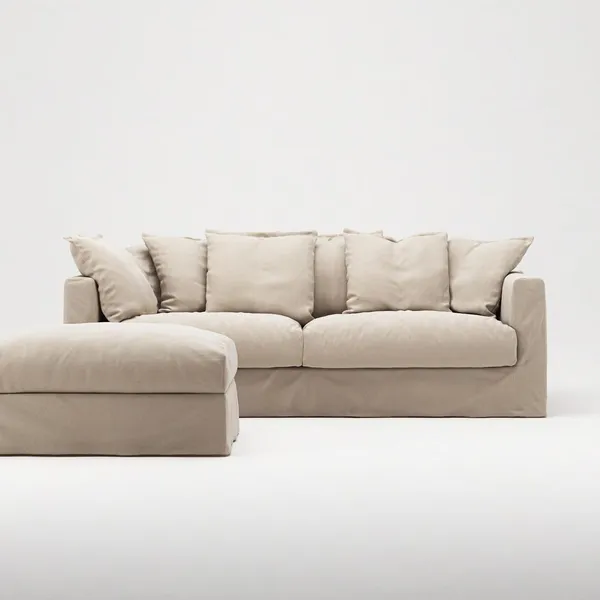 Le Grand Air Footstool Beige
