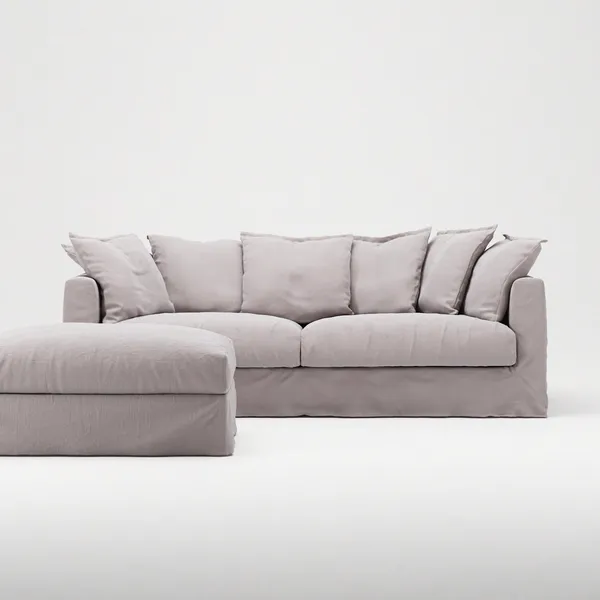 Le Grand Air Footstool Misty Grey