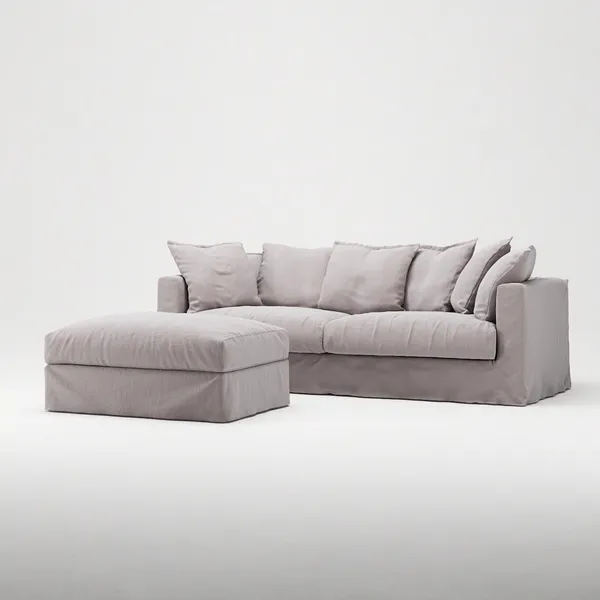 Le Grand Air Footstool Misty Grey