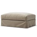 Le Grand Air Footstool Savage Linen