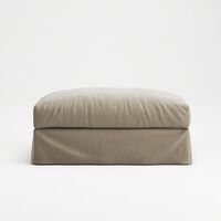 Le Grand Air Footstool Savage Linen