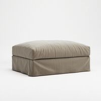 Le Grand Air Footstool Savage Linen