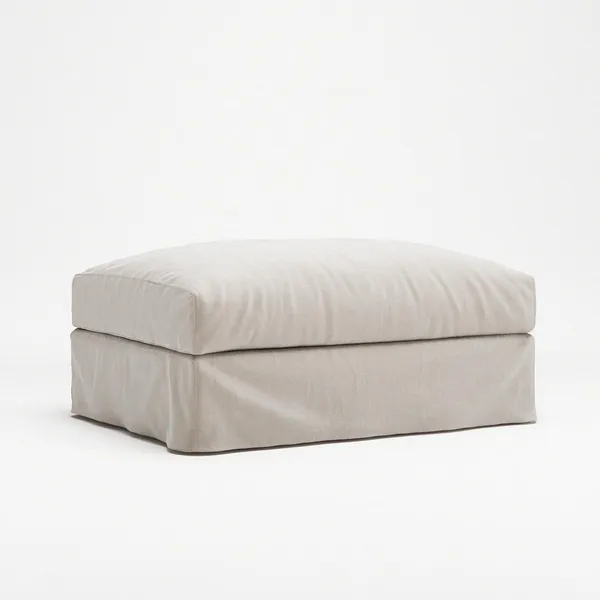 Le Grand Air Fußhocker Cremeweiß