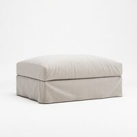 Le Grand Air Fußhocker Cremeweiß