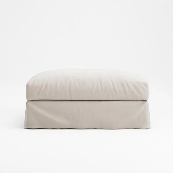 Le Grand Air Fußhocker Cremeweiß