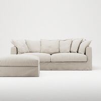 Le Grand Air Fußhocker Cremeweiß