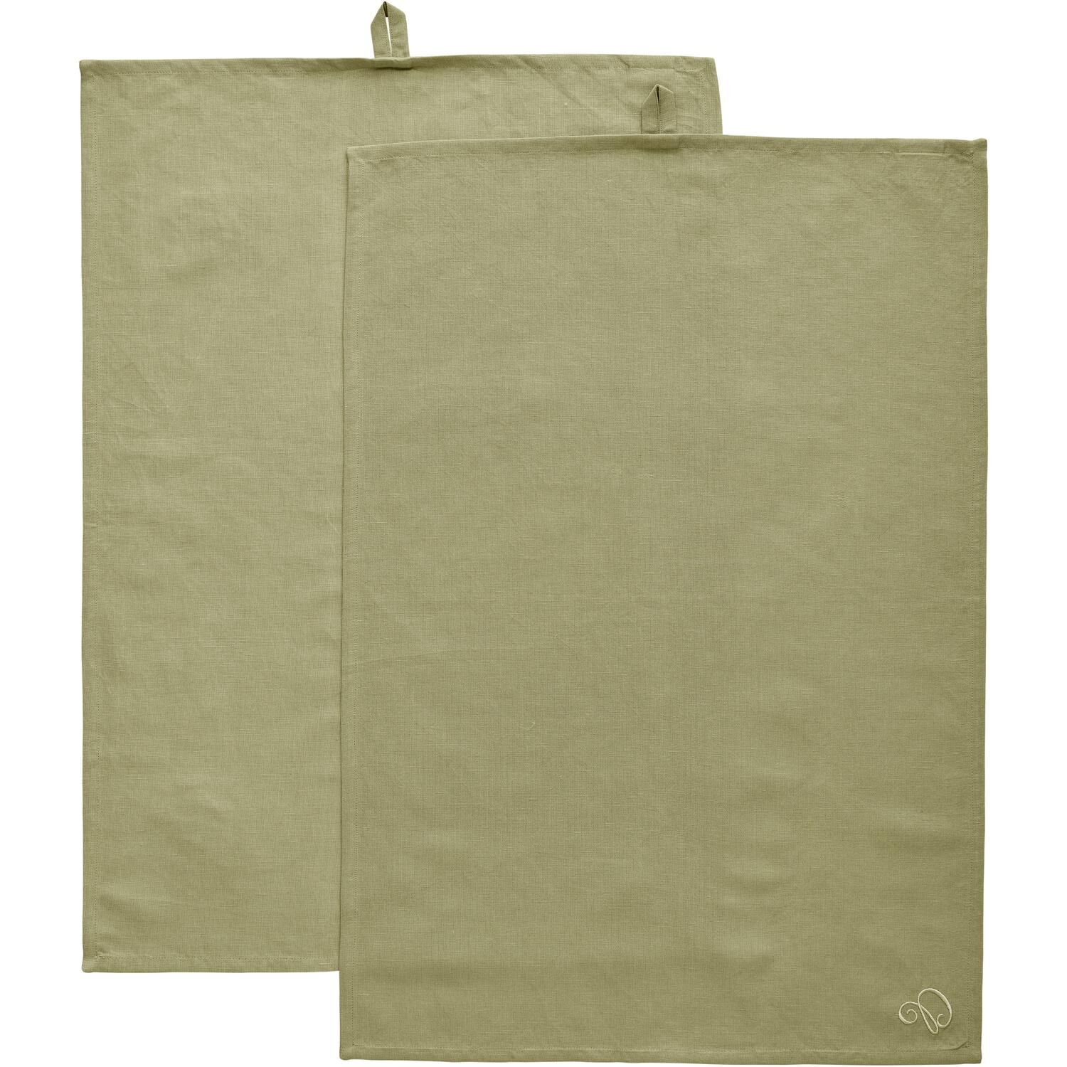 Sienna Torchon 50x70 Lot de 2 Vert