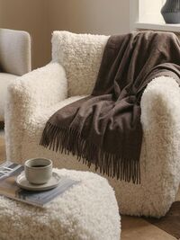 Desert Throw 130x180 Brown