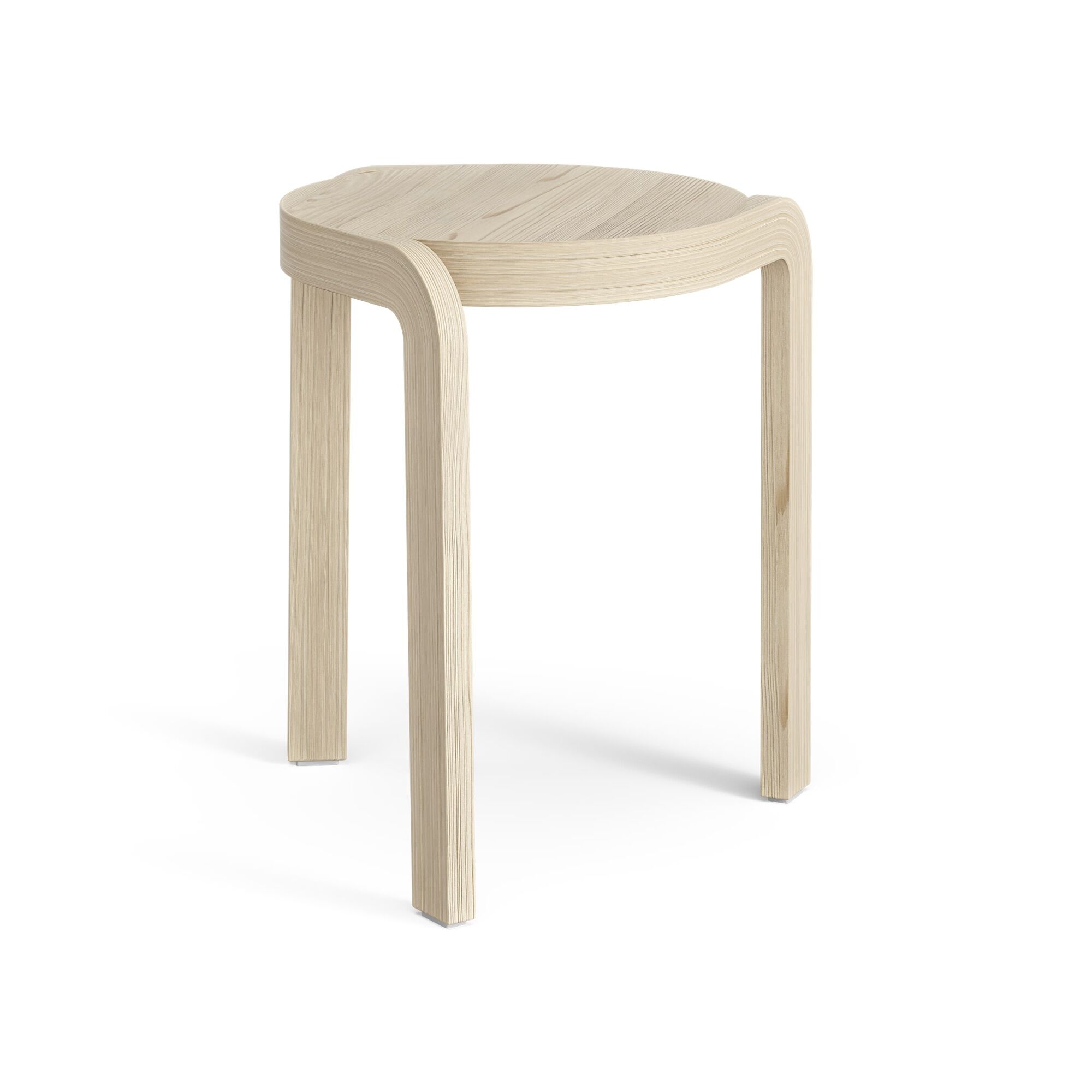 Spin Tabouret Frêne Vernis Clair