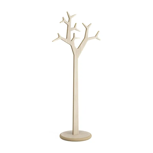 Tree Clothes Stand H194 White-Pigmented Oak