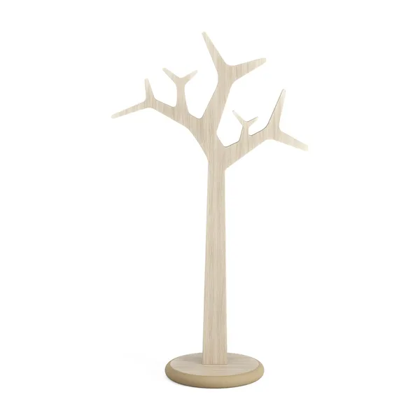 Tree Clothes Stand H134 White-Pigmented Oak