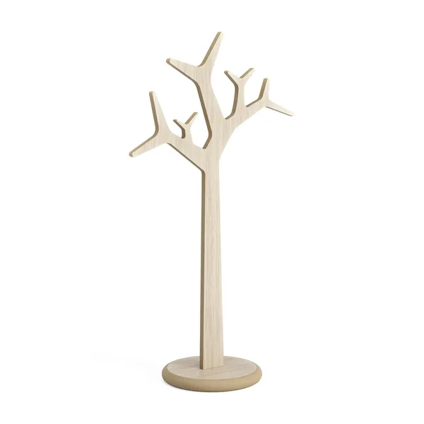 Tree Clothes Stand H134 White-Pigmented Oak