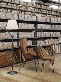 Angelo Stone Floor Lamp Copper