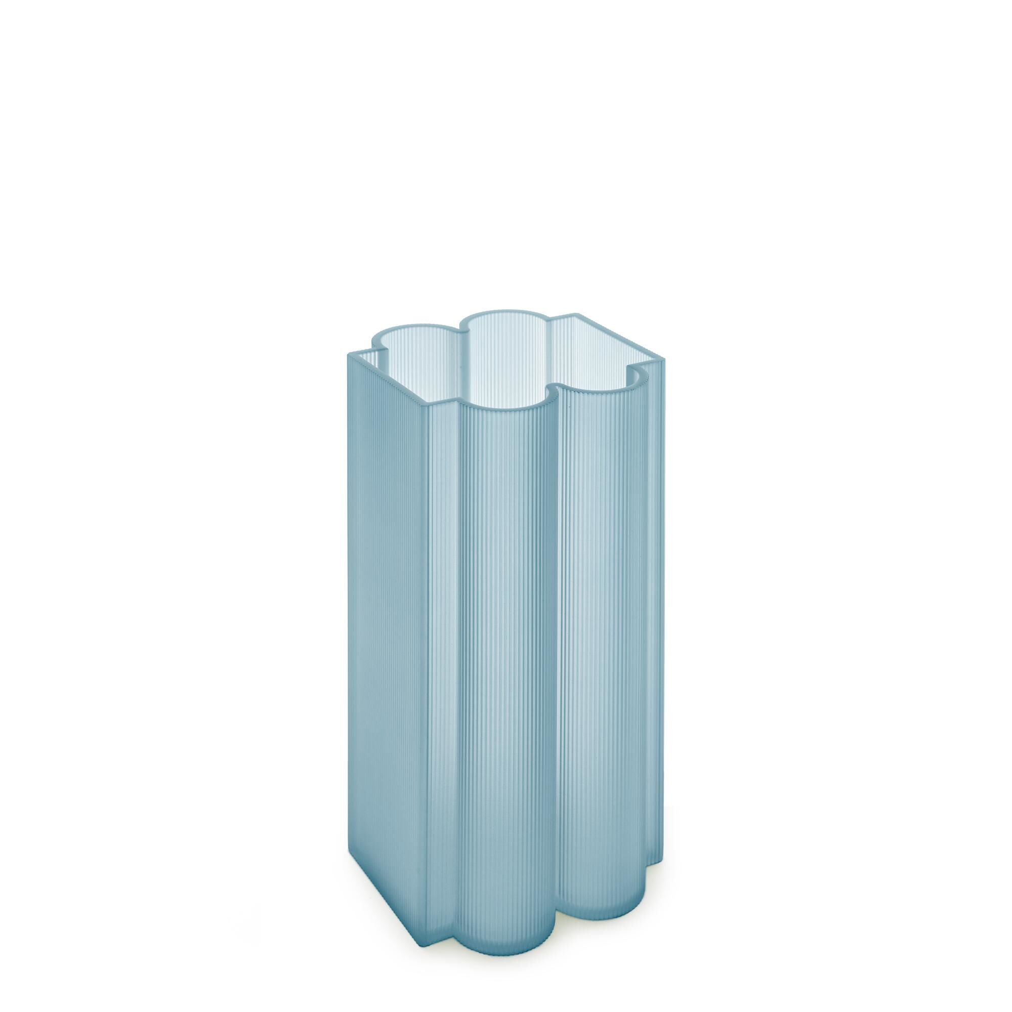 Okra Vase Høy Himmelblå