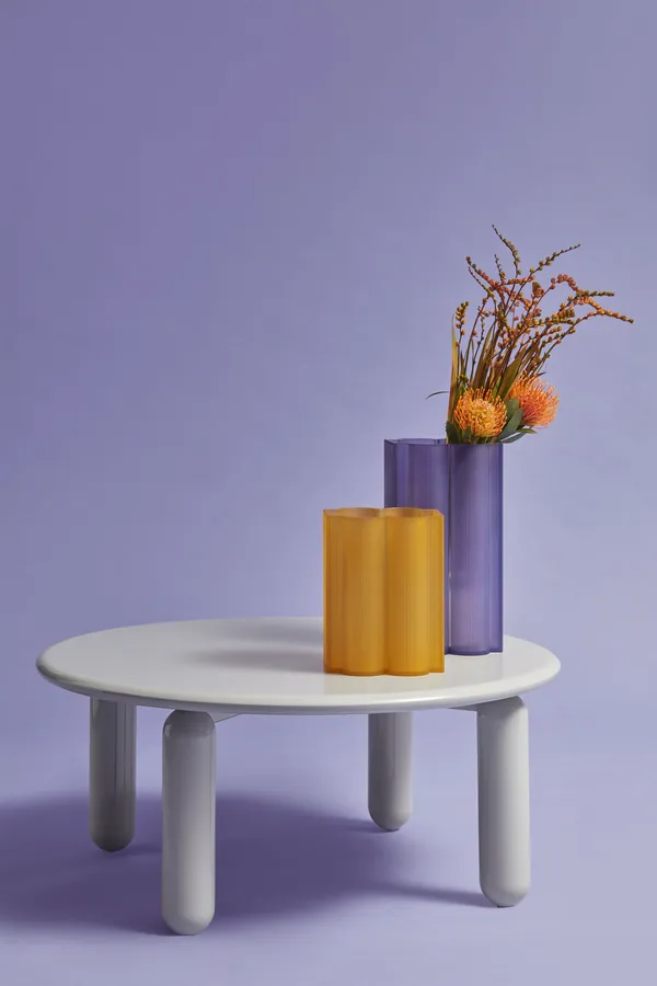 Okra Vase Tall Sky Blue
