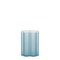 Okra Vase Low Sky Blue