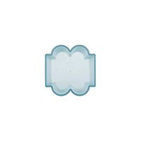 Okra Vase Low Sky Blue