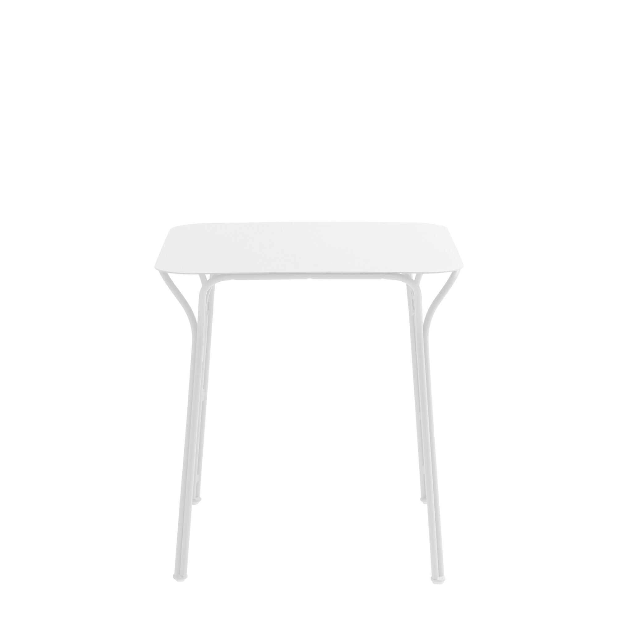 Hiray Outdoor-Tisch Square H72 Weiß