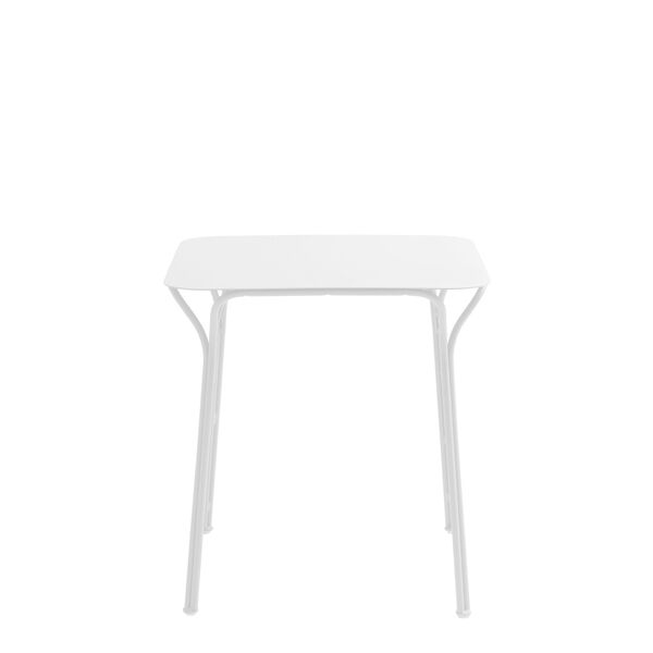 Hiray Outdoor-Tisch Square H72 Weiß