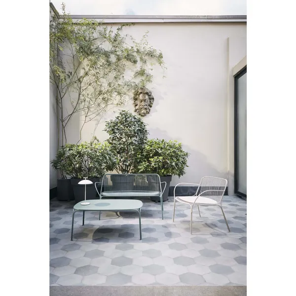 Hiray Outdoor Table Square H72 White