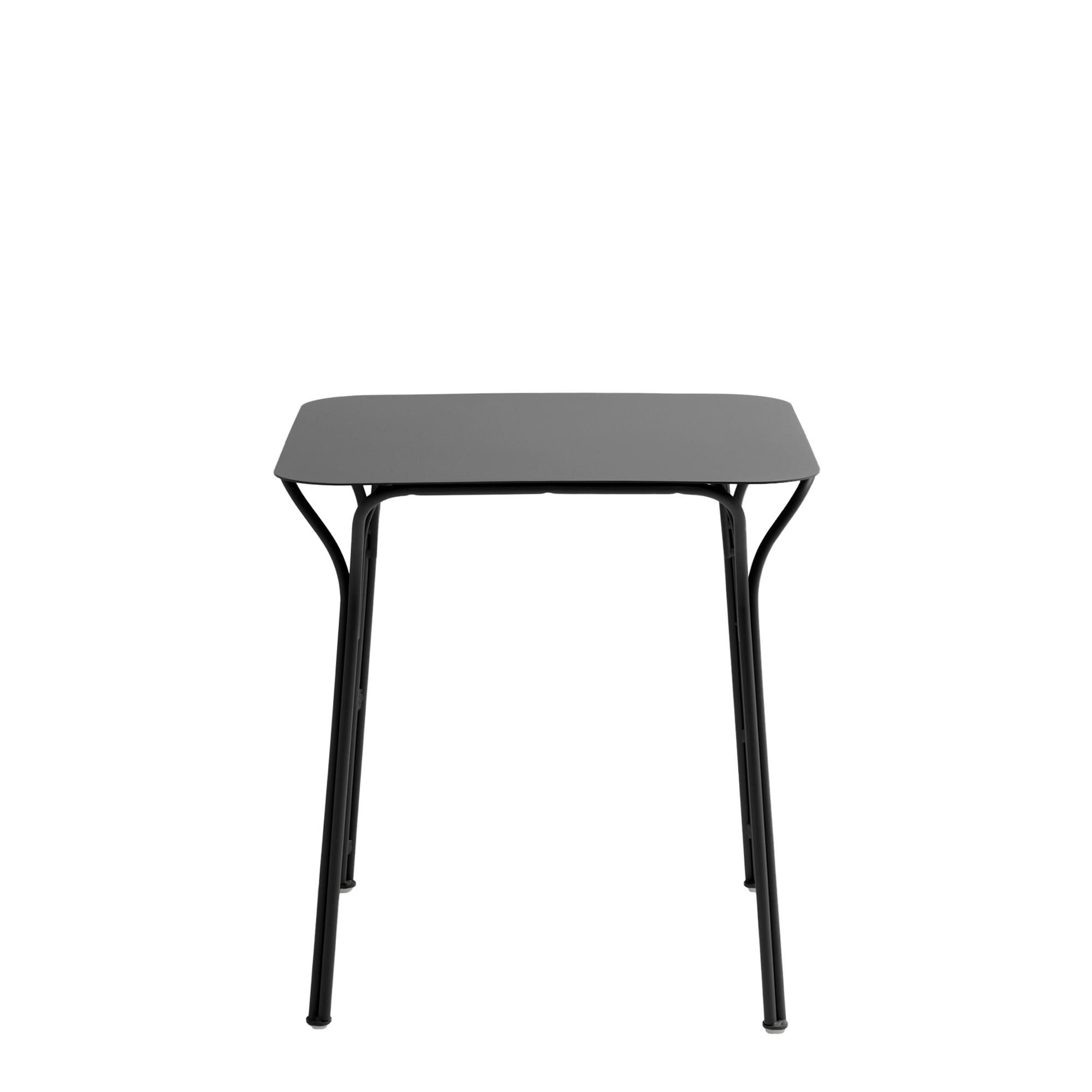 Hiray Outdoor-Tisch, Quadratisch, H72, Schwarz