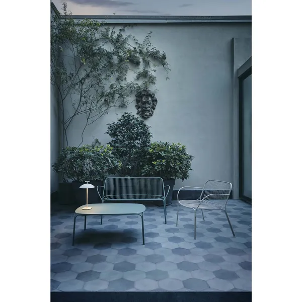 Hiray Outdoor Table Square H72 Black