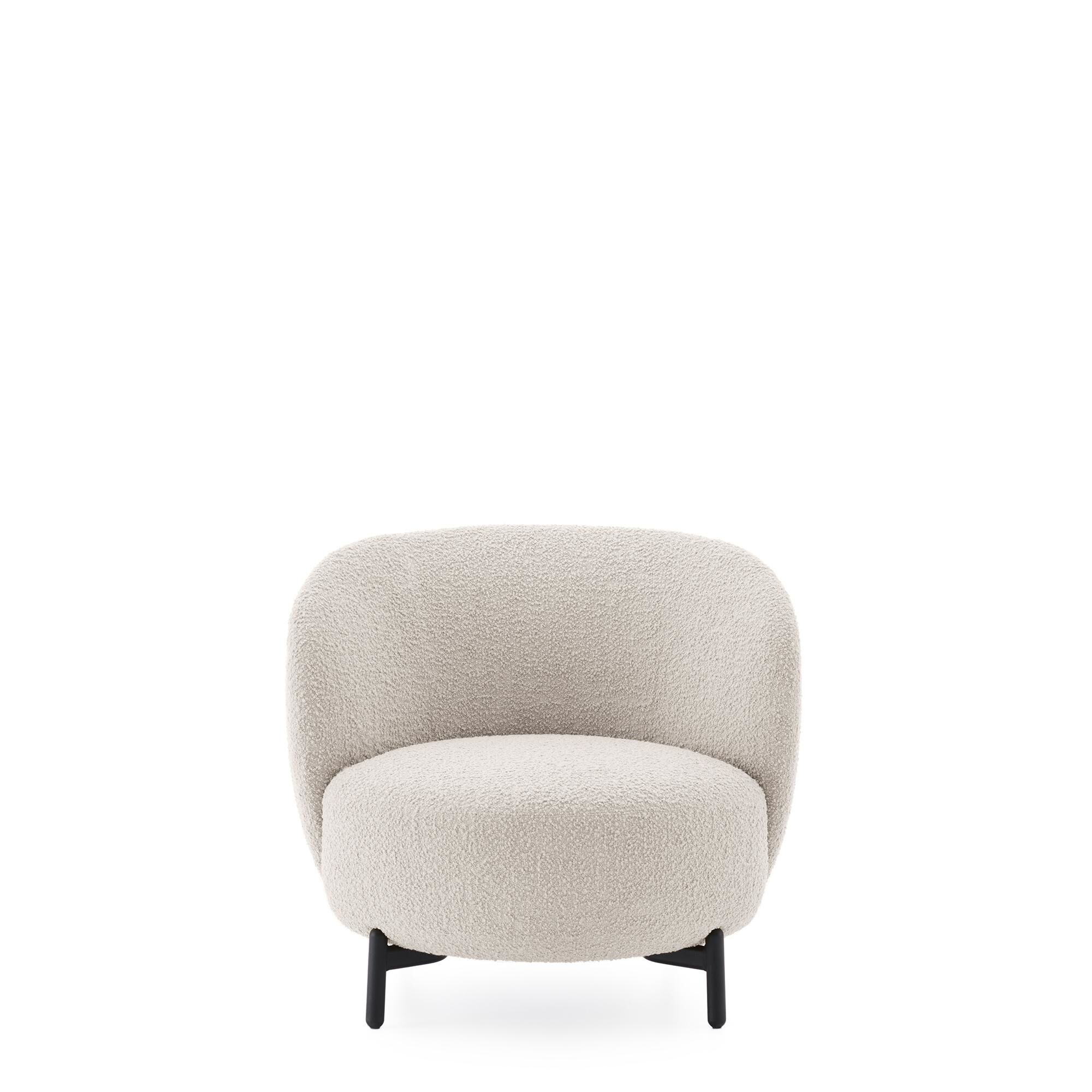 LUNAM CURLY Sessel Weiß