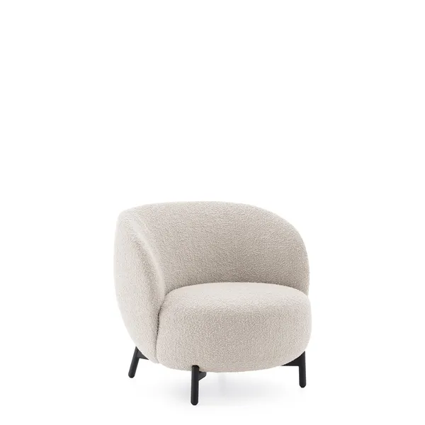 LUNAM CURLY Fauteuil Wit