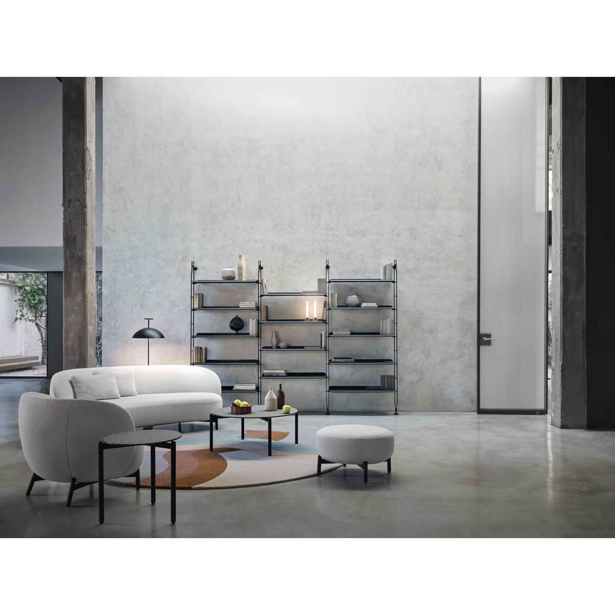 LUNAM CURLY Sofa White