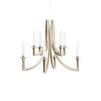 KHAN METAL Chandelier Polished Champagne