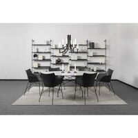 KHAN METAL Chandelier Polished Champagne