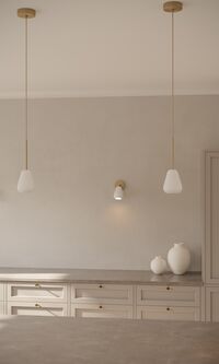 Anoli Spot Pendel Nordisk Guld/Hvid