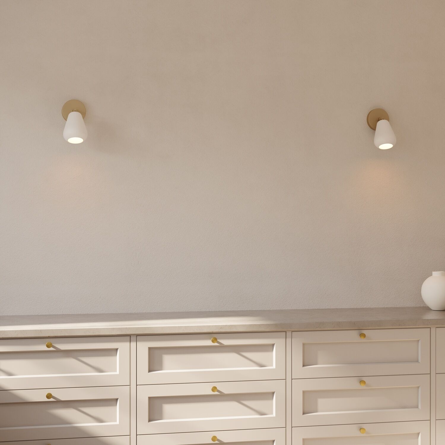 Anoli Spot Surface Nordic Gull/ Hvit