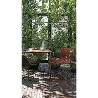 Ocean Table 70x70 Burnt Red