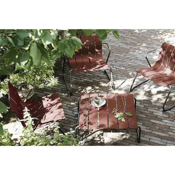 Ocean Table 70x70 Burnt Red