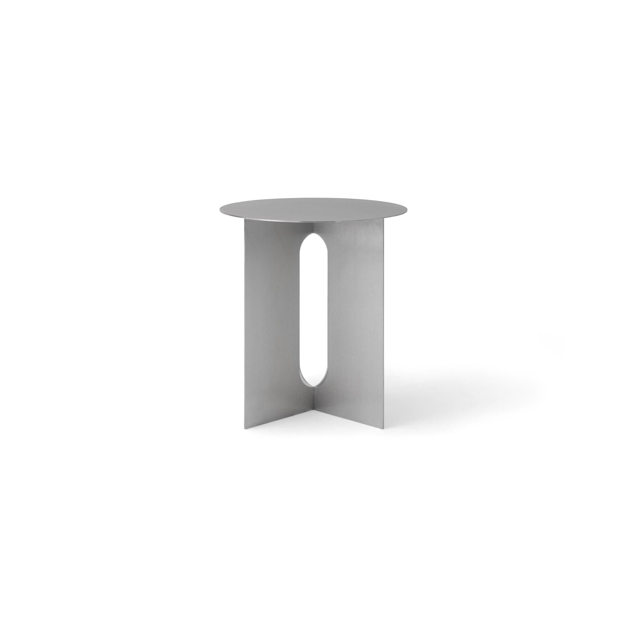 Table D'appoint Androgyne Ø40 Brossé