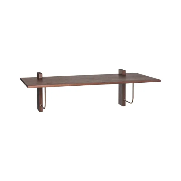 Corbel Shelf Long Dark Stained Oak