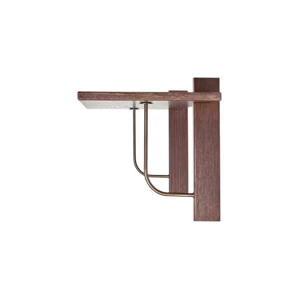 Corbel Shelf Long Dark Stained Oak