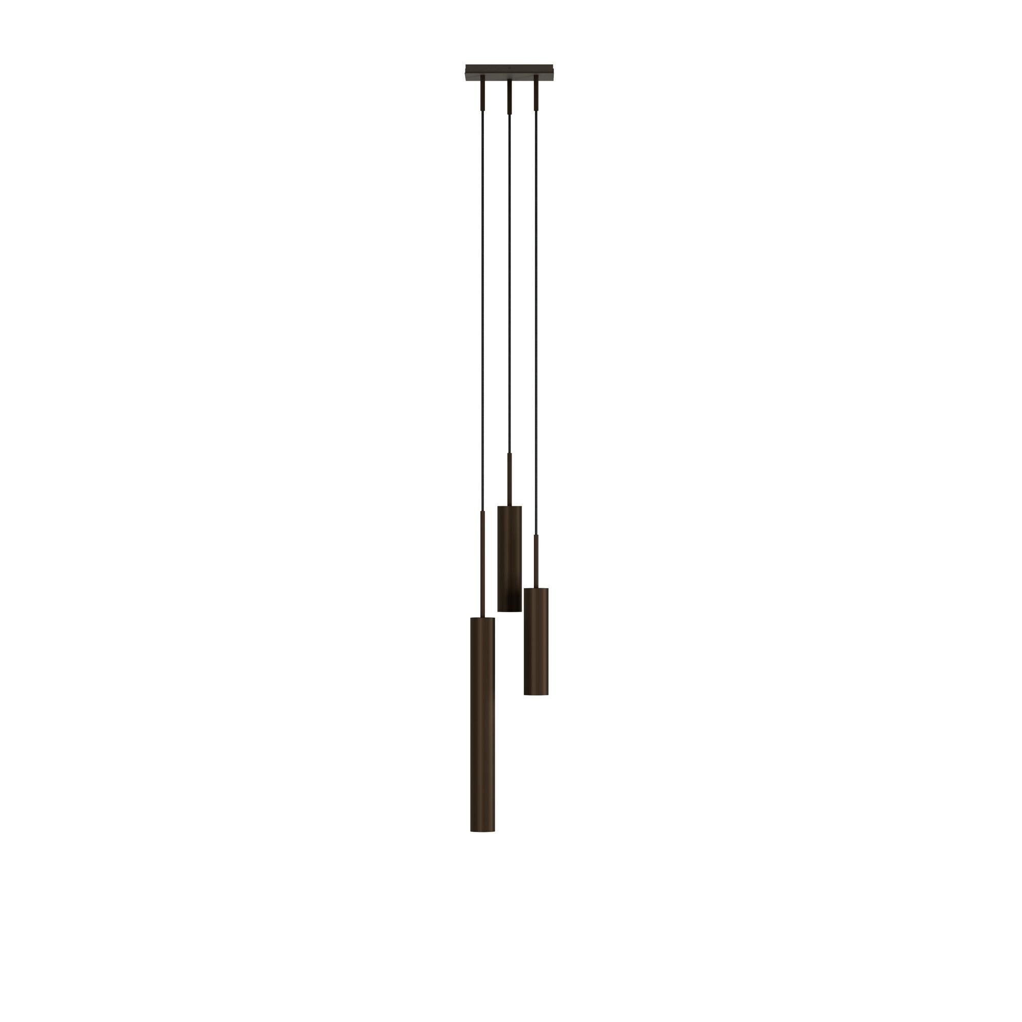 Tubulaire Taklampa 3 Aluminium/anodiserad Brons