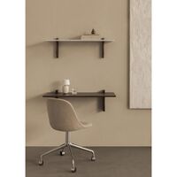 Corbel Wall Desk Dark Stained Oak