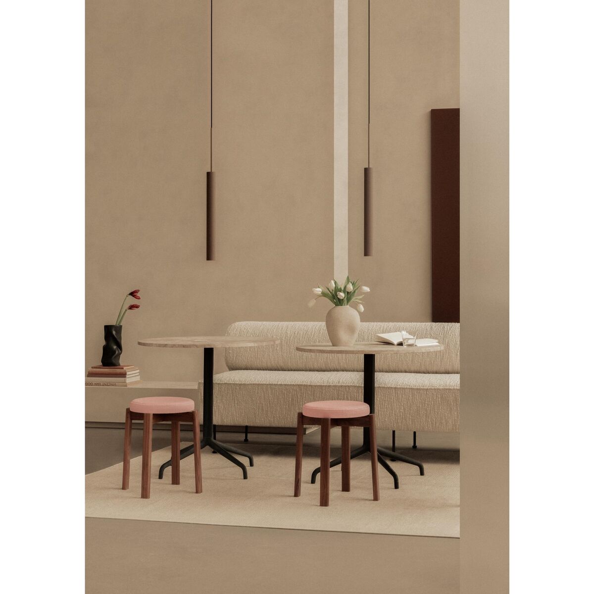 Tubular Pendant H48 Aluminum/ Anodized Bronze