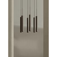 Tubulaire Rail Pendant 5 Aluminum/ Anodized Bronze